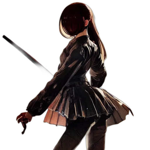 jacket, sword, weapon, staff transparent PNG cut-out