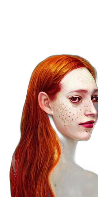 face, mask, photorealistic, 3d render transparent PNG cut-out