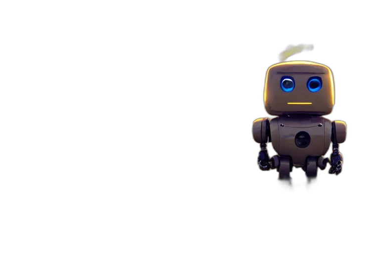robot, creature, 3d render, concept art transparent PNG cut-out