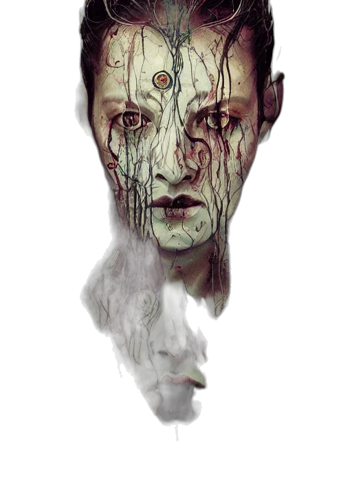 face, mask, robot, creature transparent PNG cut-out