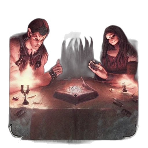 concept art, fantasy art, fire, fog transparent PNG cut-out