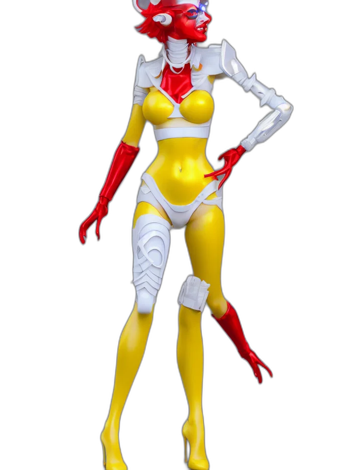 robot, mask, staff, creature transparent PNG cut-out