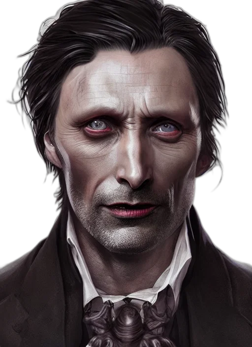 face, photorealistic, comic book art, concept art transparent PNG cut-out