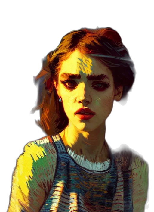 face, dress, mask, hair transparent PNG cut-out