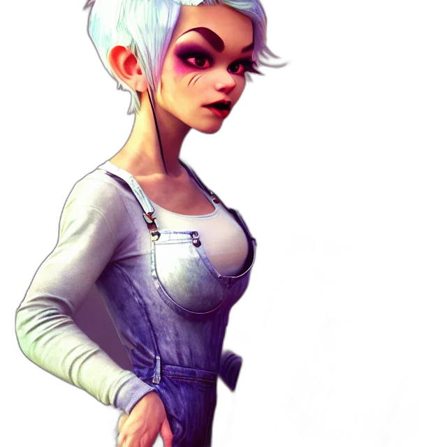 dress, robot, jacket, staff transparent PNG cut-out