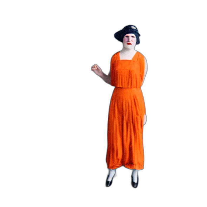 dress, hat, staff, 3d render transparent PNG cut-out