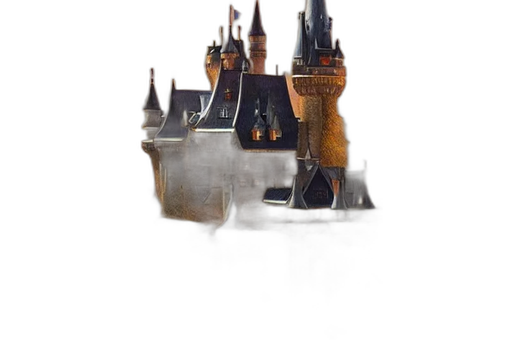 crown, building, dragon, concept art transparent PNG cut-out