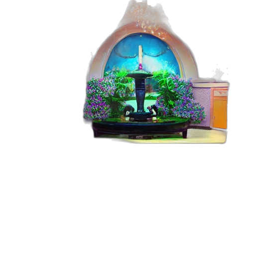 bottle, 3d render, concept art, vaporwave transparent PNG cut-out