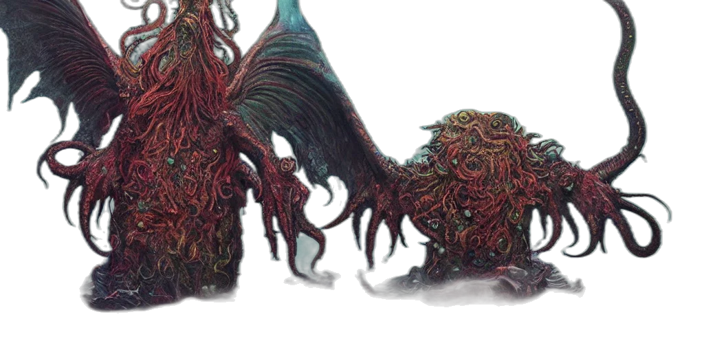 creature, dragon, hair, animal transparent PNG cut-out