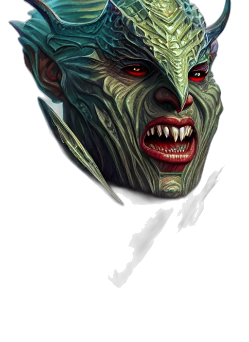 mask, face, creature, staff transparent PNG cut-out