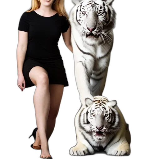 animal, dress, 3d render, photorealistic transparent PNG cut-out