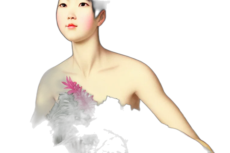 face, photorealistic, 3d render, concept art transparent PNG cut-out
