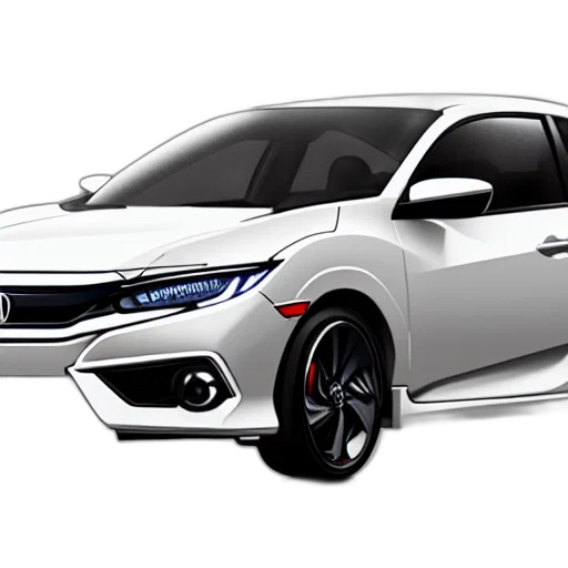 car, photorealistic, 3d render, white transparent PNG cut-out