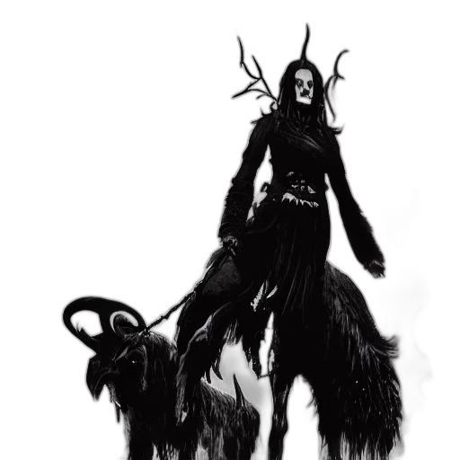 creature, animal, mask, staff transparent PNG cut-out