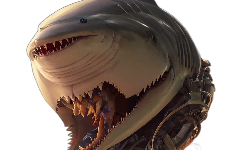 creature, animal, concept art, 3d render transparent PNG cut-out