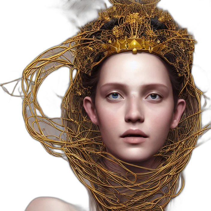 crown, hair, jewelry, mask transparent PNG cut-out