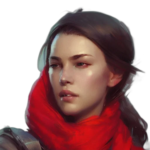 face, mask, jacket, fantasy art transparent PNG cut-out