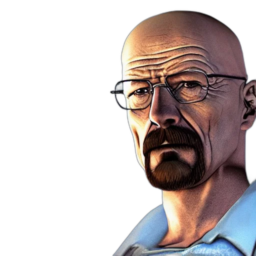 face, comic book art, 3d render, concept art transparent PNG cut-out