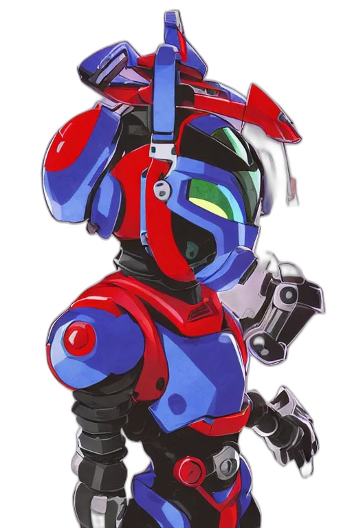 robot, weapon, concept art, 3d render transparent PNG cut-out