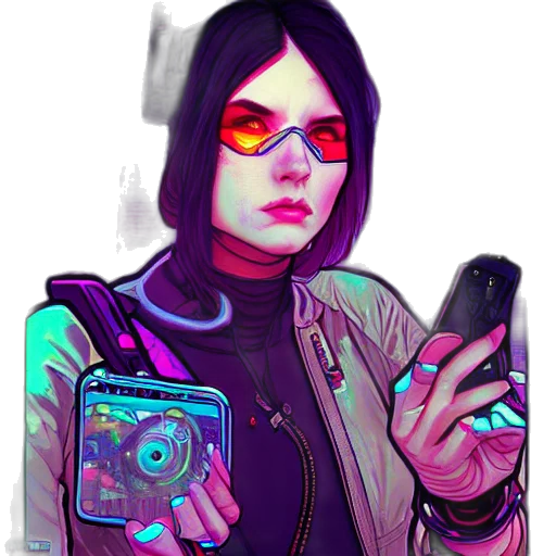 jacket, robot, face, weapon transparent PNG cut-out
