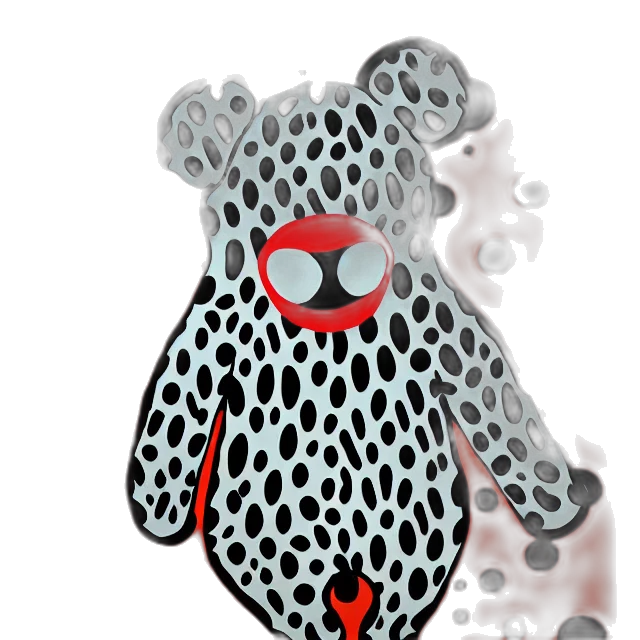 creature, mask, animal, 3d render transparent PNG cut-out