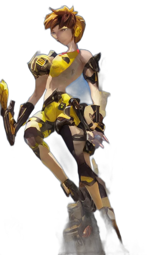 weapon, robot, dress, staff transparent PNG cut-out