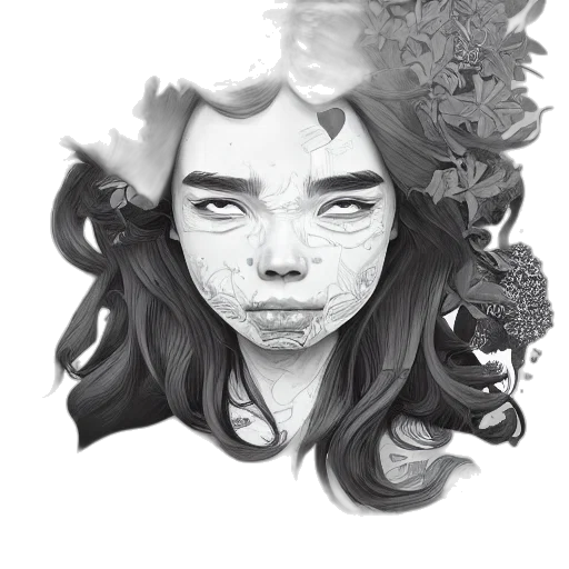 face, mask, crown, creature transparent PNG cut-out