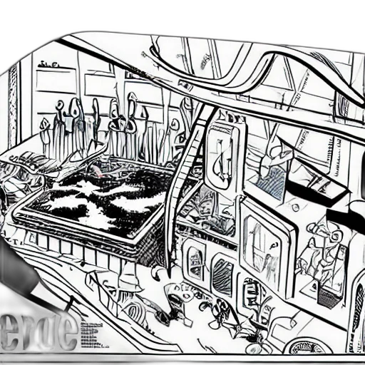 car, concept art, comic book art, cartoon transparent PNG cut-out