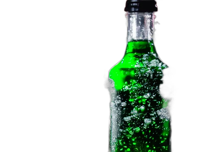 bottle, weapon, food, 3d render transparent PNG cut-out