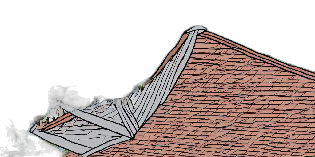 umbrella, building, hair, 3d render transparent PNG cut-out