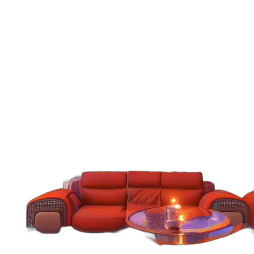 furniture, crown, 3d render, concept art transparent PNG cut-out