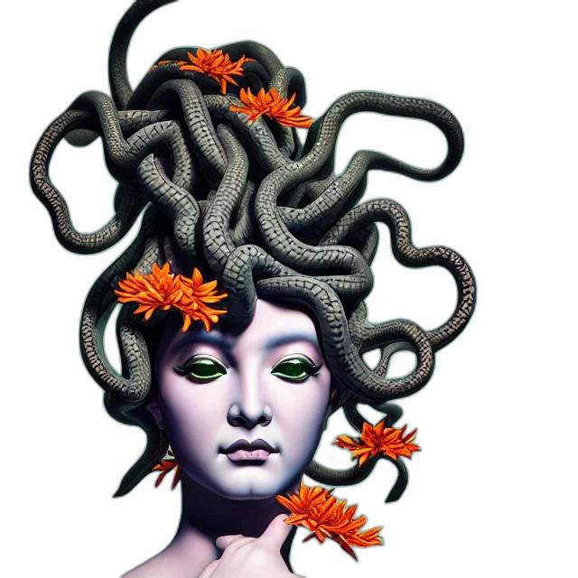 crown, creature, mask, hair transparent PNG cut-out