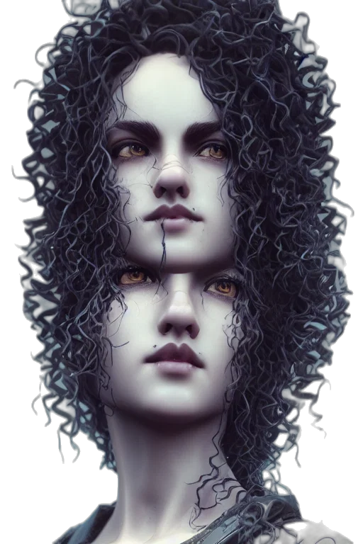 hair, face, crown, mask transparent PNG cut-out