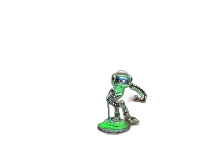 robot, staff, creature, weapon transparent PNG cut-out
