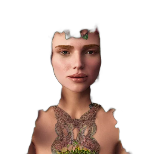 face, creature, mask, jewelry transparent PNG cut-out