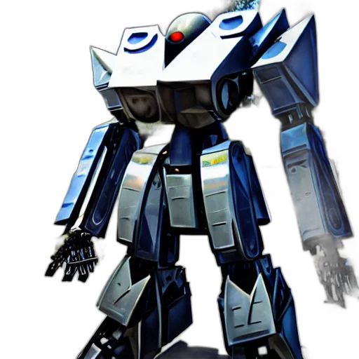 robot, concept art, 3d render, pixel art transparent PNG cut-out