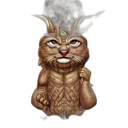 staff, mask, dragon, creature transparent PNG cut-out