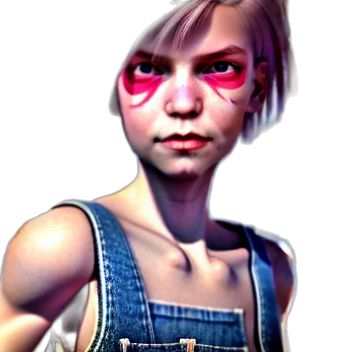 face, weapon, concept art, photorealistic transparent PNG cut-out