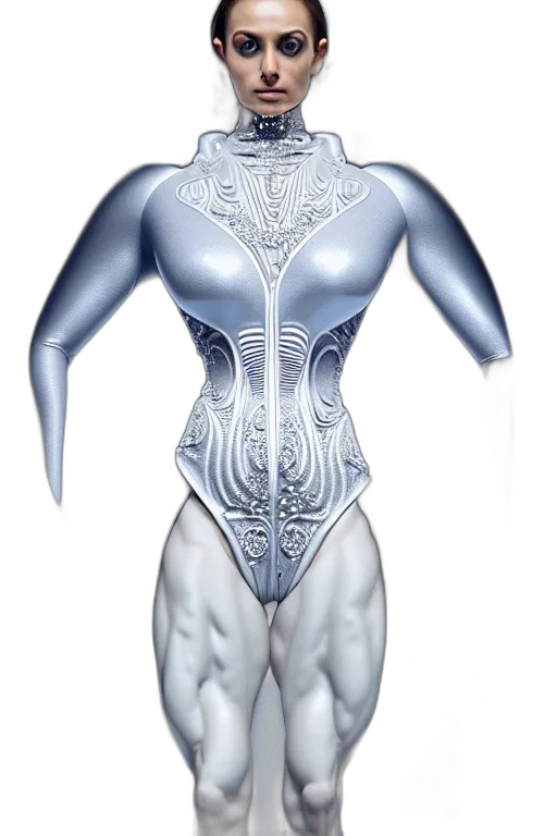 robot, jewelry, dress, 3d render transparent PNG cut-out