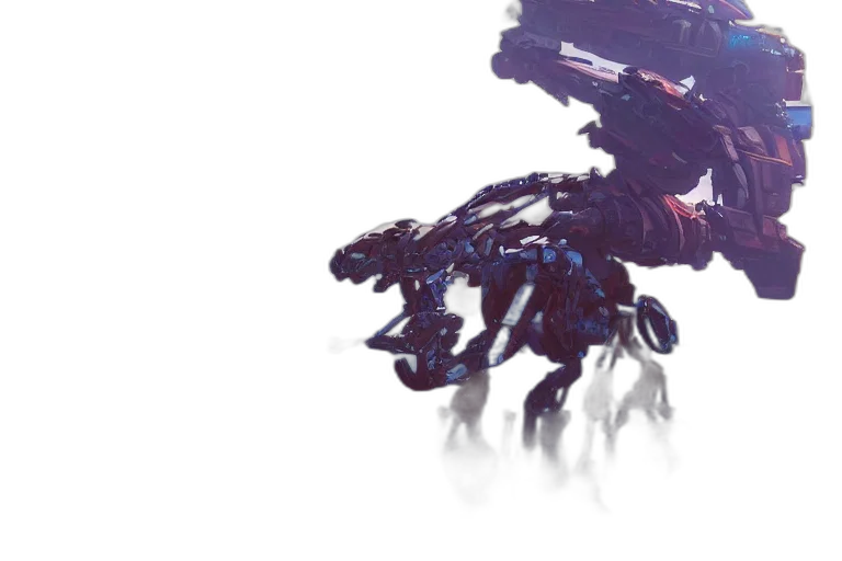 dragon, robot, creature, weapon transparent PNG cut-out