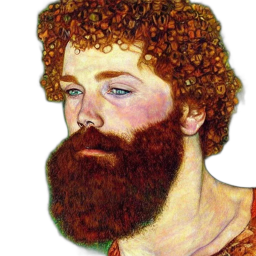 face, hair, photorealistic, oil painting transparent PNG cut-out
