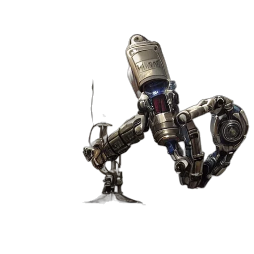 robot, weapon, staff, concept art transparent PNG cut-out