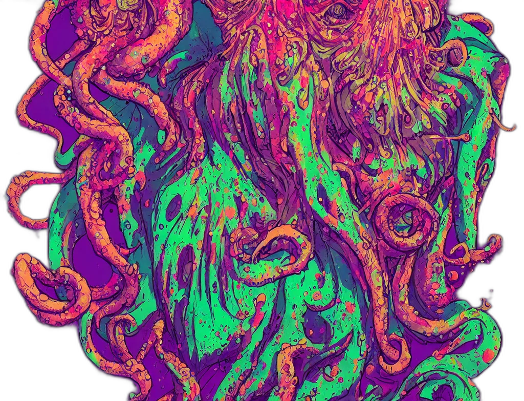 creature, hair, tree, dress transparent PNG cut-out