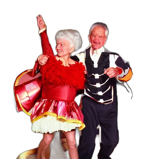 dress, couple, grandparents, years transparent PNG cut-out