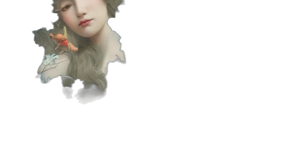face, mask, hair, creature transparent PNG cut-out