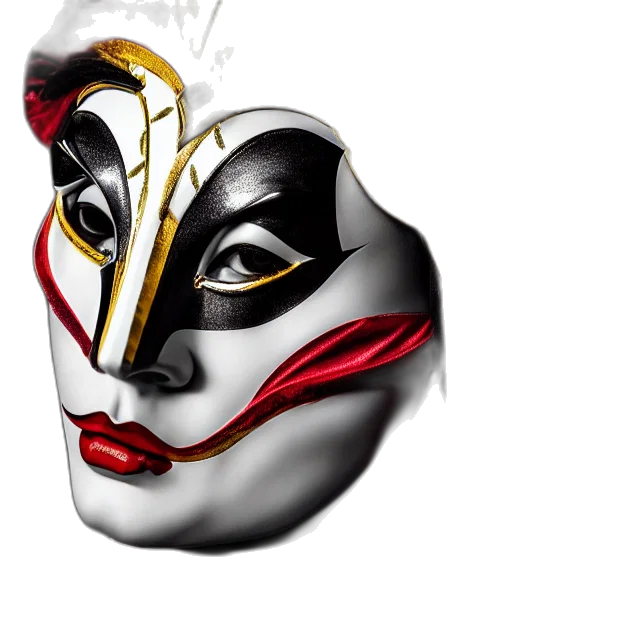 mask, face, concept art, photorealistic transparent PNG cut-out