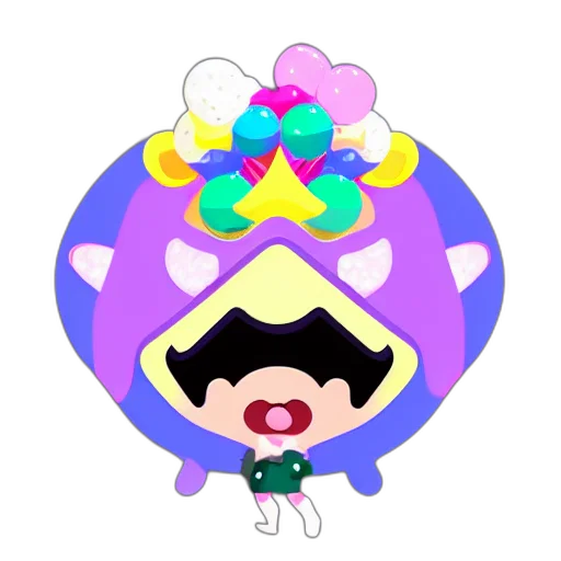 hat, crown, flower, mask transparent PNG cut-out