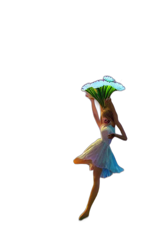 umbrella, dress, flower, hat transparent PNG cut-out