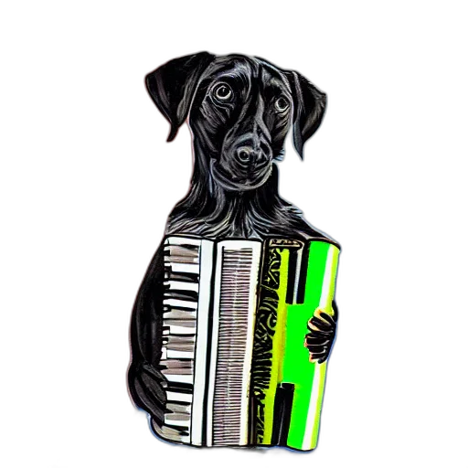 animal, robot, staff, pixel art transparent PNG cut-out