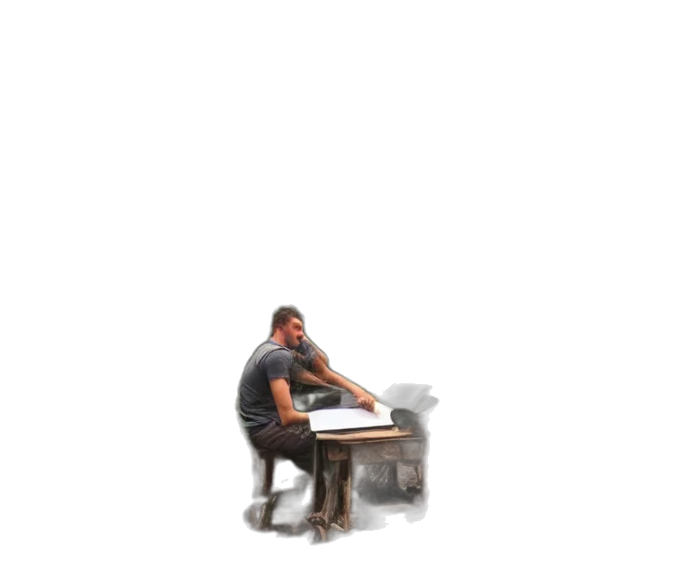 furniture, robot, staff, weapon transparent PNG cut-out